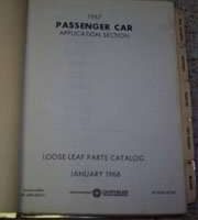 1967 Plymouth Belvedere Mopar Parts Catalog Binder