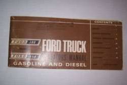 1967 Ford F-100 Truck Owner's Manual