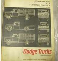 1967 Dodge Truck Models 100-800 & Power Wagon Service Manual