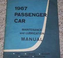 1967 Lincoln Continental Maintenance & Lubrication Manual