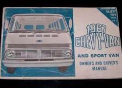 1967 Chevrolet Van & Sport Van Owner's Manual