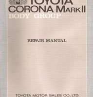 1970 Toyota Corona Mark II Body Service Repair Manual