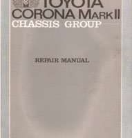 1969 Toyota Corona Mark II Chassis Service Repair Manual