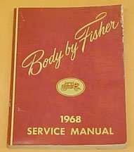 1968 Pontiac Firebird Fisher Body Shop Service Repair Manual