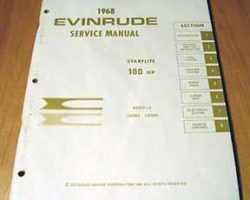 1968 Evinrude 100 HP Models Service Manual