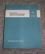1975 Mercedes Benz 280 & 280C Series 114/115 Chassis & Body Service Manual