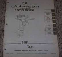 1968 Johnson 6 HP Outboard Motor Shop Service Repair Manual