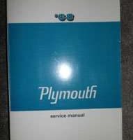1968 Plymouth Barracuda Service Manual