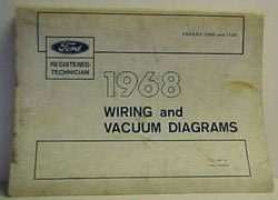 1968 Ford LTD Large Format Electrical Wiring Diagrams Manual