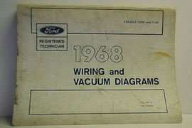 1968 Ford F-100 Truck Large Format Electrical Wiring Diagrams Manual