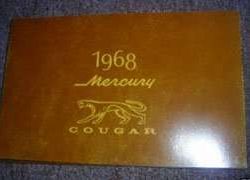 1968 Mercury Cougar Owner's Manual