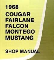 1968 Cougar Fairlane Falcon Montego Mustang