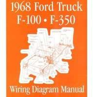 1968 Ford F-100 F-250 F-350 Wiring Diagram Manual