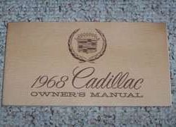 1968 Cadillac Deville Owner's Manual
