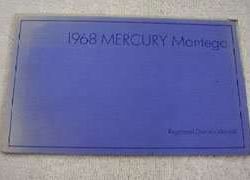 1968 Mercury Montego & Comet Owner's Manual