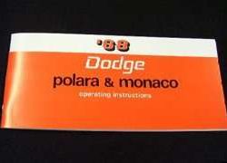 1968 Dodge Polara & Monaco Owner's Manual