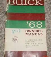 1968 Buick Skylark, Sportwagon, Special Owner's Manual