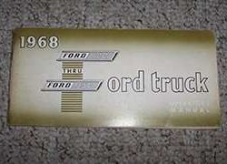 1968 Ford F-Series Truck 100-350 Owner's Manual