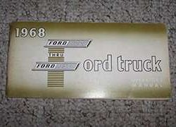 1968 Ford F-100 Truck Owner's Manual