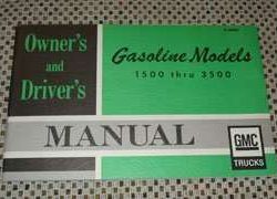1968 GMC Trucks Gas Models 1500-3500 Owner's Manual