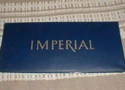 1968 Chrysler Imperial Owner's Manual