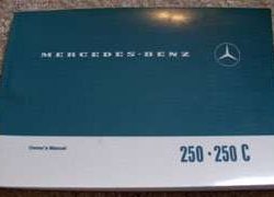 1969 Mercedes Benz 250 & 250C Owner's Manual