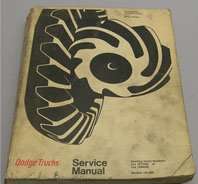 1969 Dodge Truck Models 100-800 Service Manual
