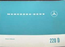 1970 Mercedes Benz 220 Owner's Manual