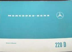 1972 Mercedes Benz 220 Owner's Manual