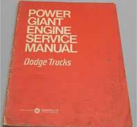 1970 Dodge Truck Models CT900-CT1000 Engine Service Manual