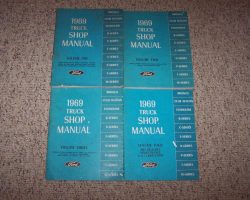 1969 Ford Truck F-100, F-250, F-350, Bronco, Econoline E-100, E200, E300 & Club Wagon Service Manual