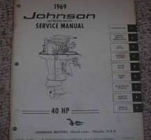 1969 Johnson 40 HP Outboard Motor Shop Service Repair Manual