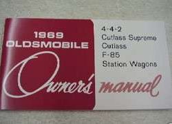 1969 Oldsmobile Cutlass, Cutlass Supreme, 442, F-85 & Station Wagon Owner's Manual