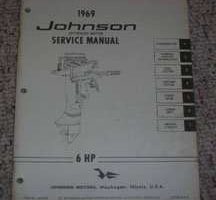 1969 Johnson 6 HP Outboard Motor Shop Service Repair Manual