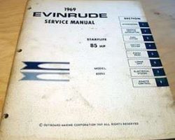 1969 Evinrude 85 HP Models Service Manual