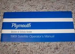 1969 Plymouth Belvedere, Satellite, GTX & Road Runner Owner's Manual