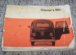 1969 Volkswagen Type 2 Bus Owner's Manual