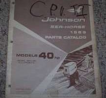 1969 Johnson Sea Horse 40 HP Models Parts Catalog