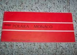 1969 Dodge Polara & Monaco Owner's Manual