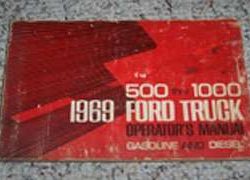 1969 Ford W-Series Truck 500-1000 Owner's Manual