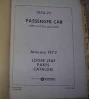 1971 Dodge Polara Mopar Parts Catalog Binder