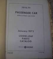 1970 Plymouth Belvedere Mopar Parts Catalog Binder