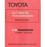 1971 Toyota Corona A-30 Toyoglide Automatic Transmission Service Repair Manual