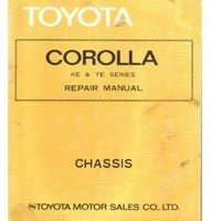 1971 Toyota Corolla Chassis Service Repair Manual