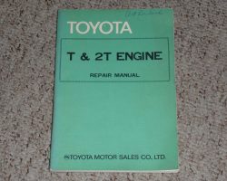 1970 Toyota Celica T & 2T Engine Service Repair Manual