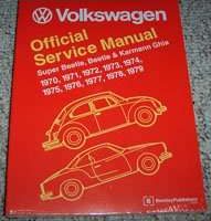 1971 Volkswagen Beetle, Super Beetle & Karmann Ghia Service Manual