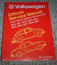 1973 Volkswagen Beetle, Super Beetle & Karmann Ghia Service Manual