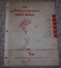 1970 Johnson 1.5 HP Outboard Motor Service Manual