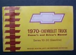 1970 Chevrolet Truck 10-30 Series Owner's Manual