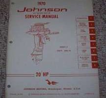 1970 Johnson 20 HP Outboard Motor Service Manual